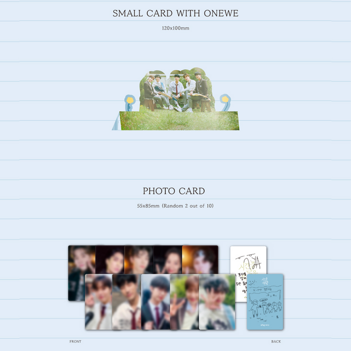 Onewe A Small Room Filled With Time Special Album small card with onewe, photocard