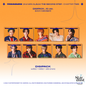 TREASURE - THE SECOND STEP: CHAPTER TWO [2nd Mini Album] Digipack Ver. - Stardust K-pop Shop