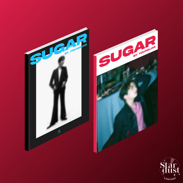 Youngjae Sugar 2nd Mini Album Black version, Red version cover