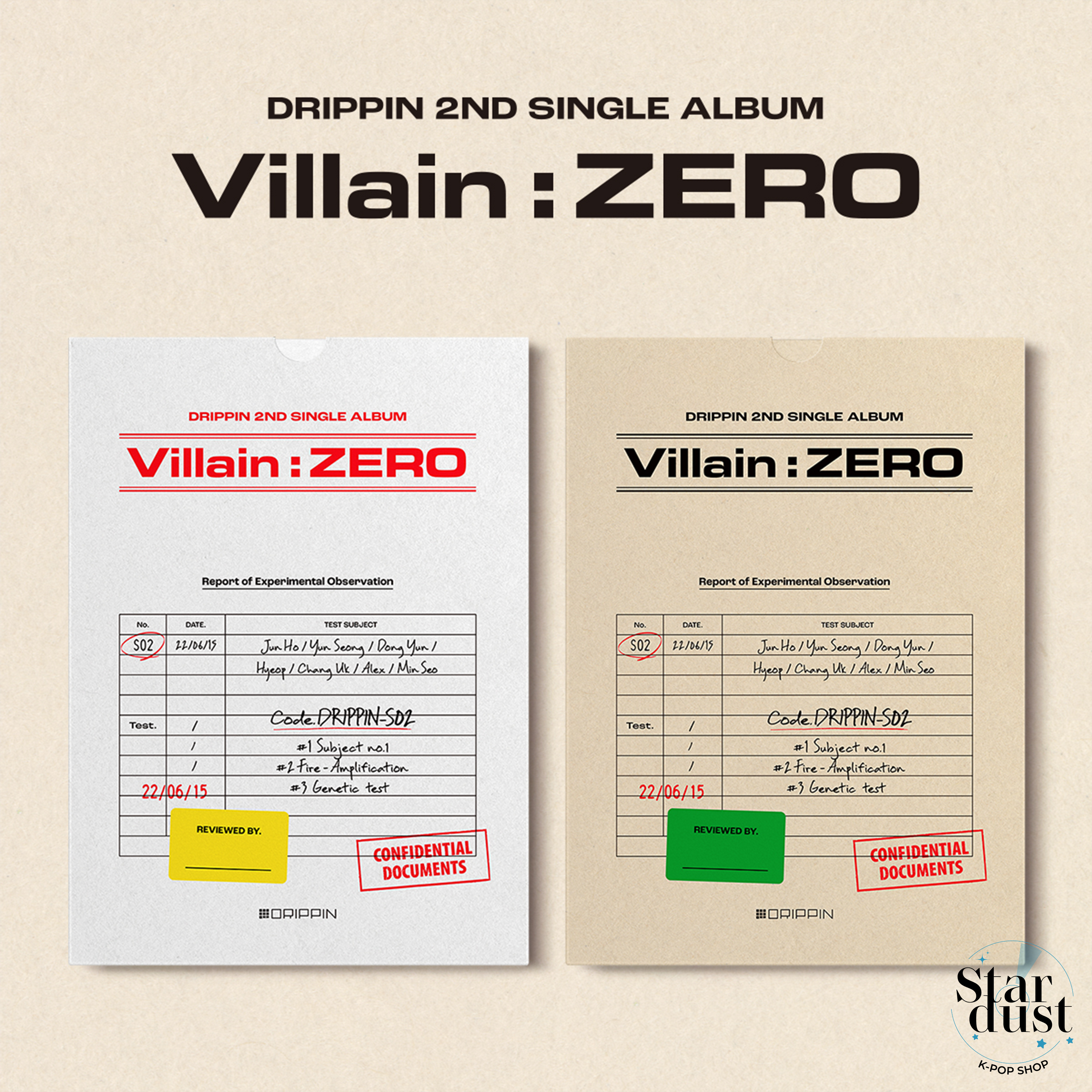 DRIPPIN - VILLAIN: ZERO [2nd Single] - Stardust K-pop Shop