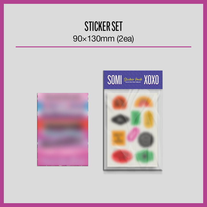 Jeon Somi The First Album XOXO sticker set X version