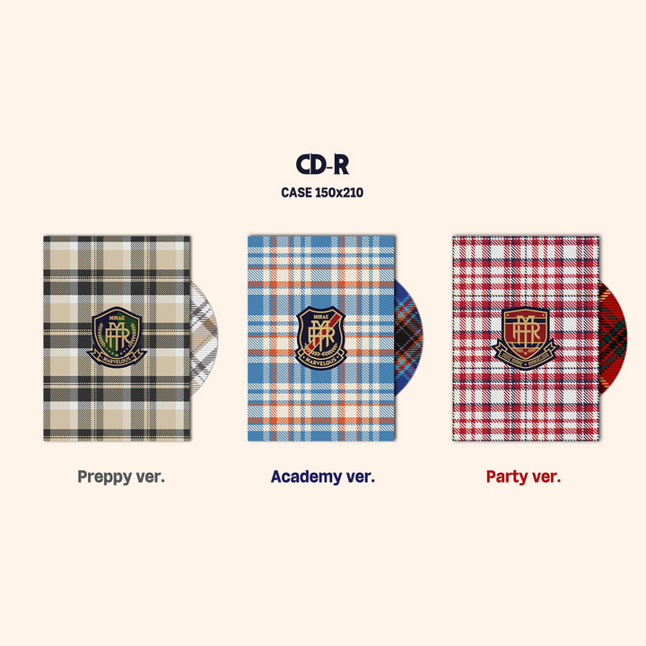 Mirae Marvelous 3rd Mini Album Preppy version / Academy version / Party version CD-R