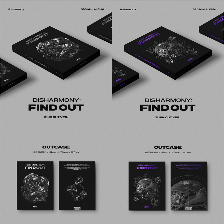 P1Harmony Disharmony: Find Out 3rd Mini Album (Find Out Ver / Turn Out Ver) outcase