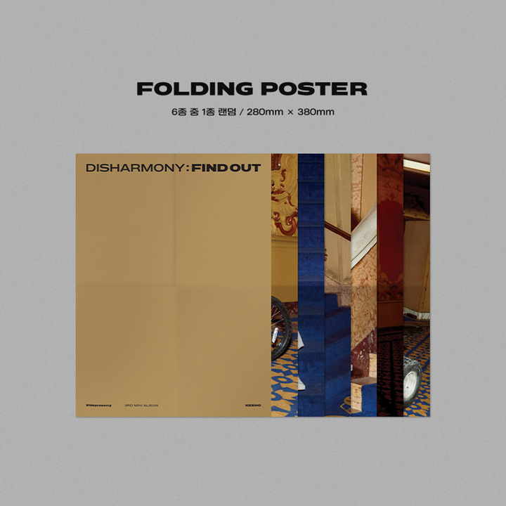 P1Harmony Disharmony: Find Out 3rd Mini Album (+World ver) folding poster