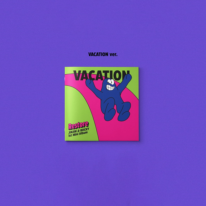 Astro JinJin & Rocky Restore 1st Mini Album Staycation version / Vacation version photobook