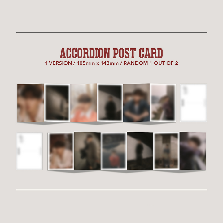 Kim Jae Hwan The Letter 4th Mini Album accordion postcard