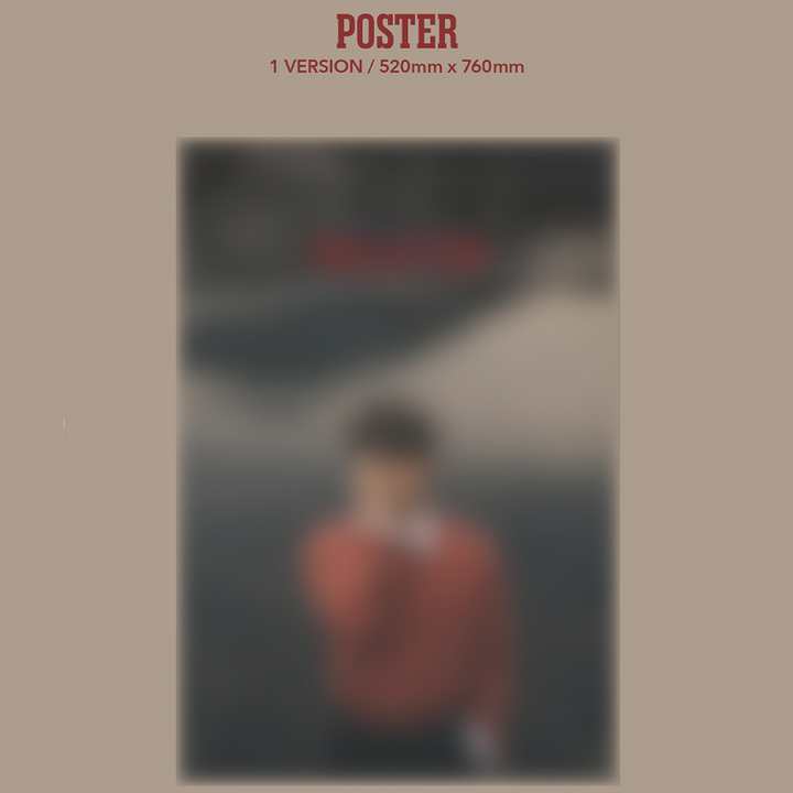 Kim Jae Hwan The Letter 4th Mini Album first edition only poster