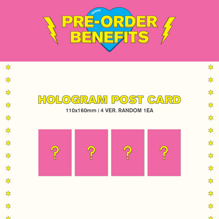 WJSN Super Yuppers 2nd Single Album pre-order benefits hologram postcard